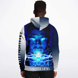FOUREVER LOYAL HOODIE (Navy - White)