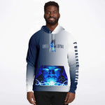 FOUREVER LOYAL HOODIE (Navy - White)