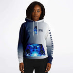 FOUREVER LOYAL HOODIE (Navy - White)